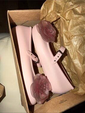 Mini Melissa Soft Petals Girls' Floral Jelly Mary Janes. New.